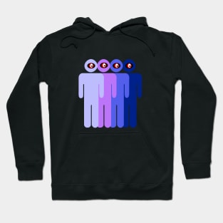 small men cyclopes multicolor Hoodie